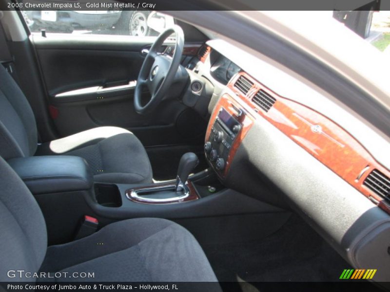 Gold Mist Metallic / Gray 2008 Chevrolet Impala LS