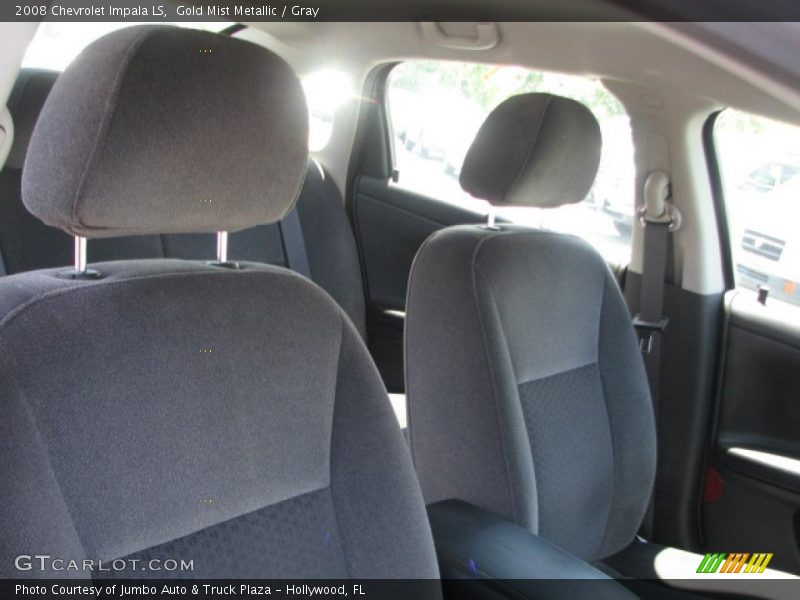 Gold Mist Metallic / Gray 2008 Chevrolet Impala LS