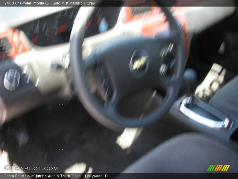 Gold Mist Metallic / Gray 2008 Chevrolet Impala LS