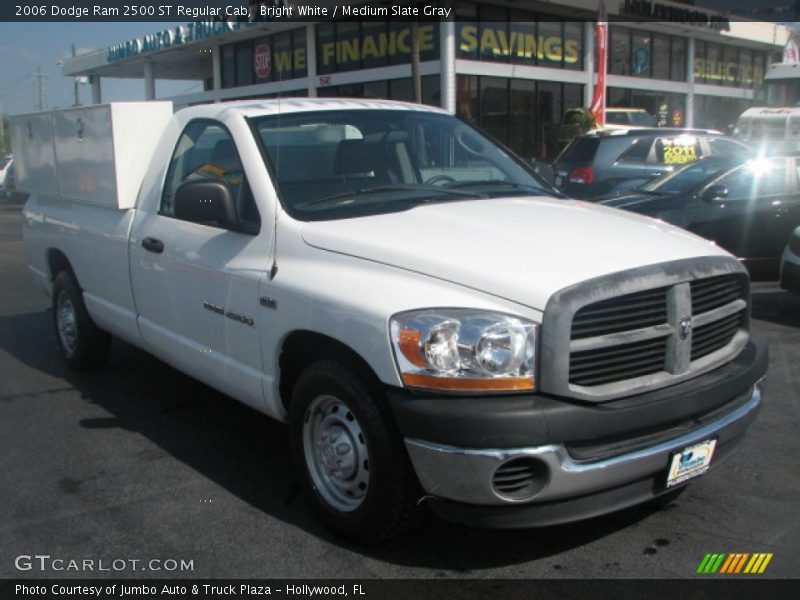 Bright White / Medium Slate Gray 2006 Dodge Ram 2500 ST Regular Cab