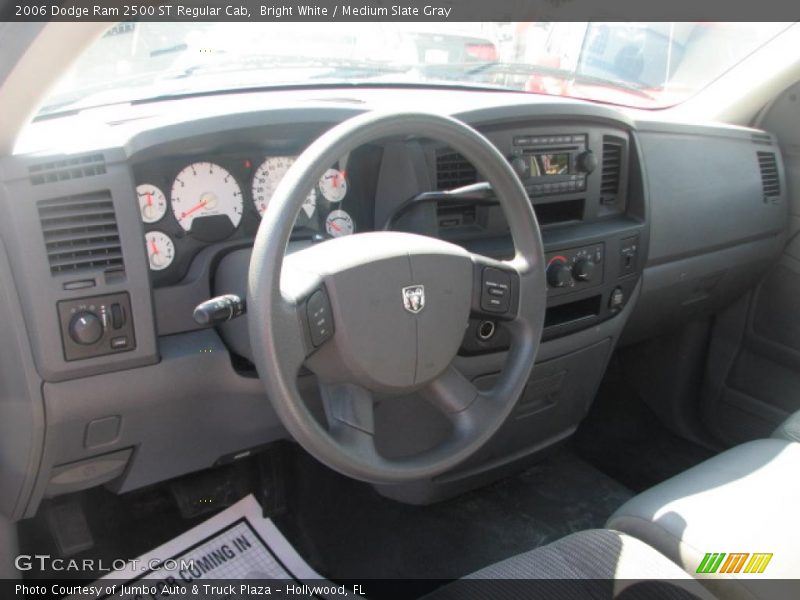 Bright White / Medium Slate Gray 2006 Dodge Ram 2500 ST Regular Cab