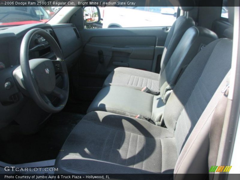 Bright White / Medium Slate Gray 2006 Dodge Ram 2500 ST Regular Cab