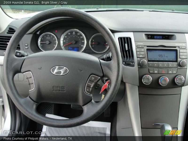Bright Silver / Gray 2009 Hyundai Sonata GLS