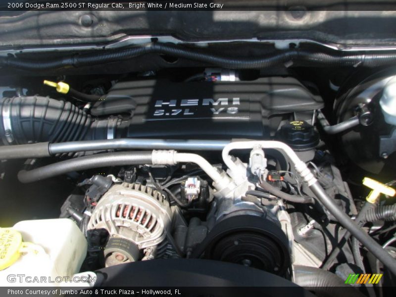 Bright White / Medium Slate Gray 2006 Dodge Ram 2500 ST Regular Cab