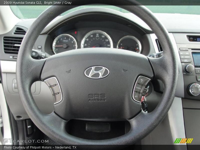 Bright Silver / Gray 2009 Hyundai Sonata GLS