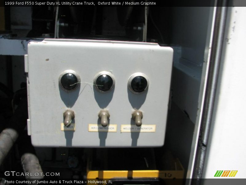 Controls of 1999 F550 Super Duty XL Utility Crane Truck
