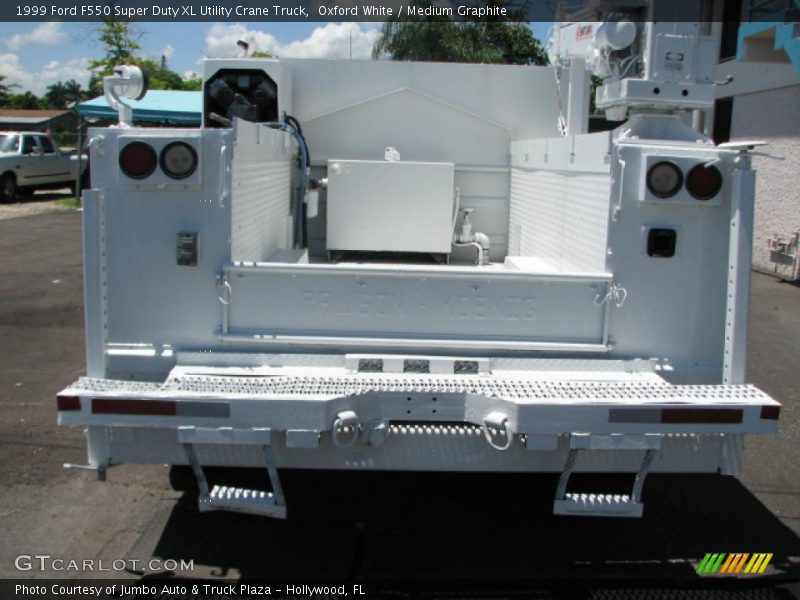  1999 F550 Super Duty XL Utility Crane Truck Oxford White
