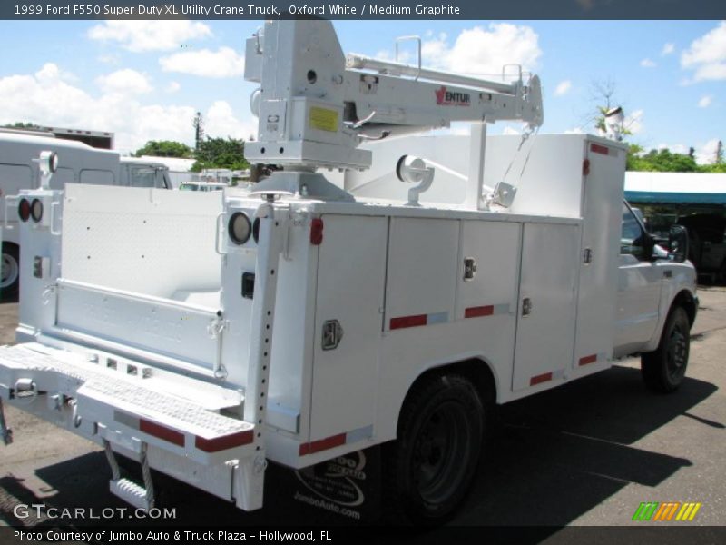  1999 F550 Super Duty XL Utility Crane Truck Oxford White