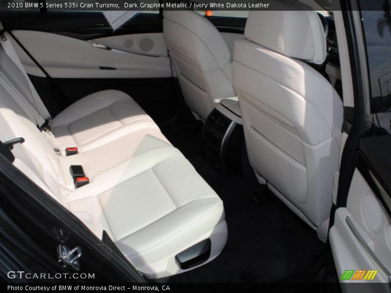 Dark Graphite Metallic / Ivory White Dakota Leather 2010 BMW 5 Series 535i Gran Turismo