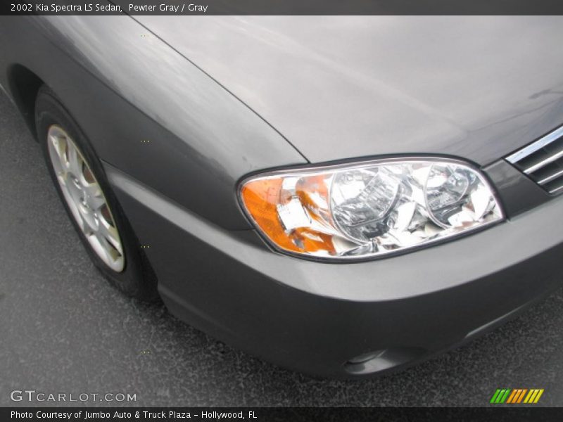 Pewter Gray / Gray 2002 Kia Spectra LS Sedan