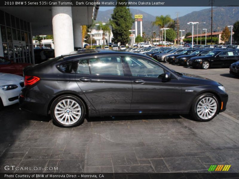 Dark Graphite Metallic / Ivory White Dakota Leather 2010 BMW 5 Series 535i Gran Turismo