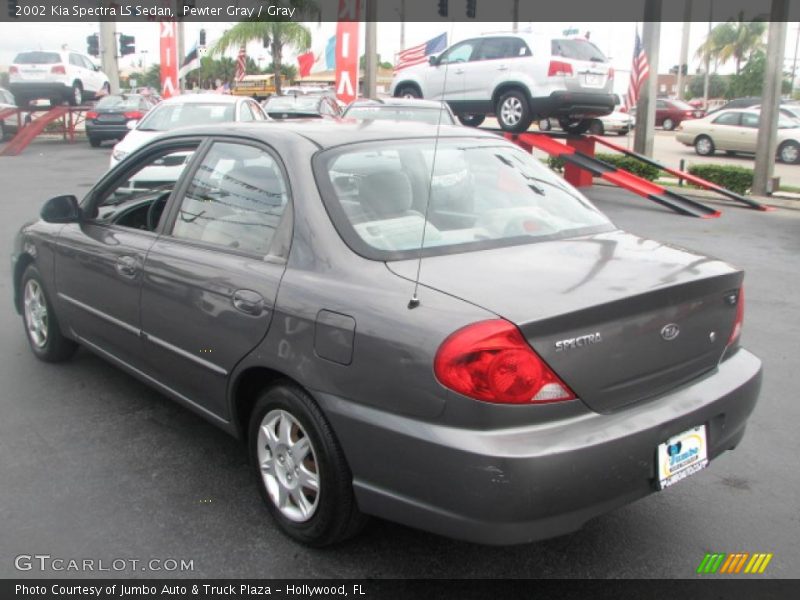 Pewter Gray / Gray 2002 Kia Spectra LS Sedan