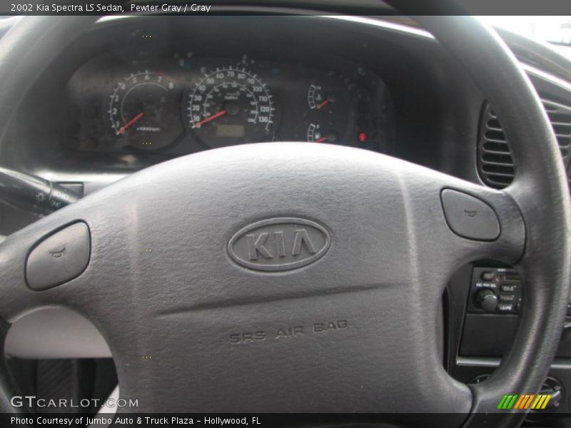 Pewter Gray / Gray 2002 Kia Spectra LS Sedan