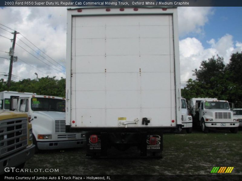 Oxford White / Medium Graphite 2003 Ford F650 Super Duty XL Regular Cab Commerical Moving Truck