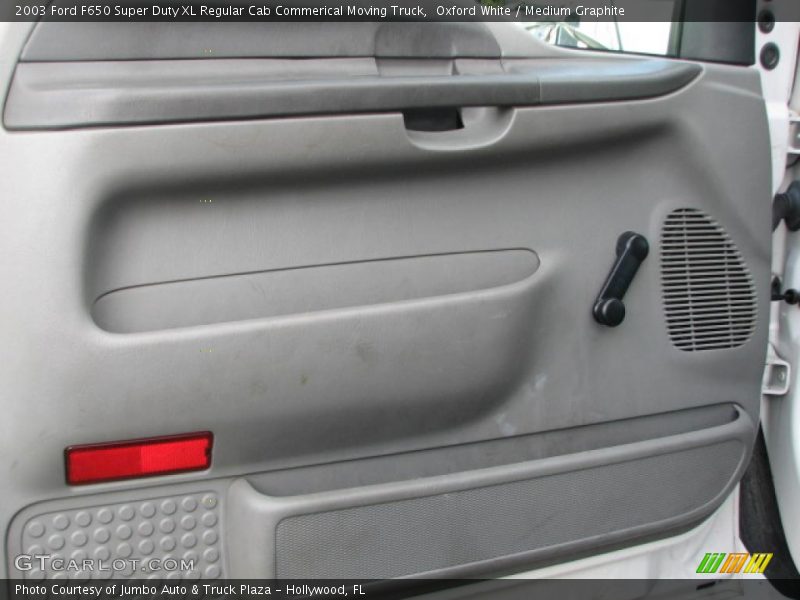 Oxford White / Medium Graphite 2003 Ford F650 Super Duty XL Regular Cab Commerical Moving Truck