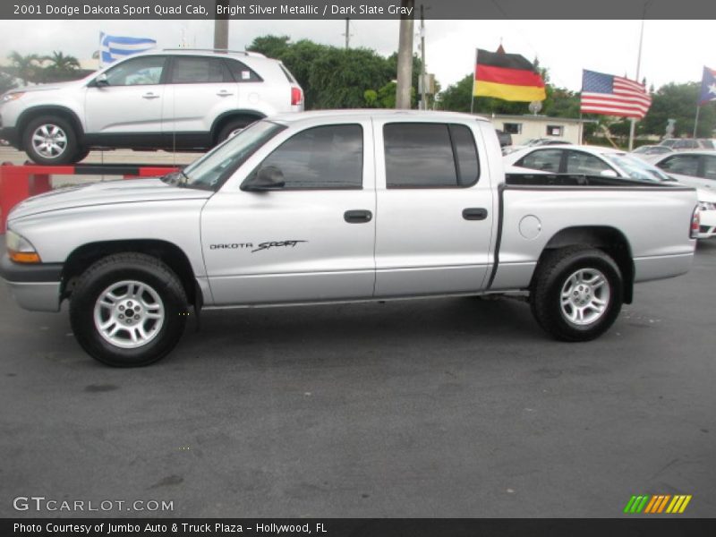  2001 Dakota Sport Quad Cab Bright Silver Metallic