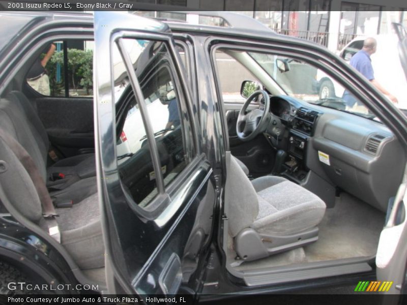 Ebony Black / Gray 2001 Isuzu Rodeo LS