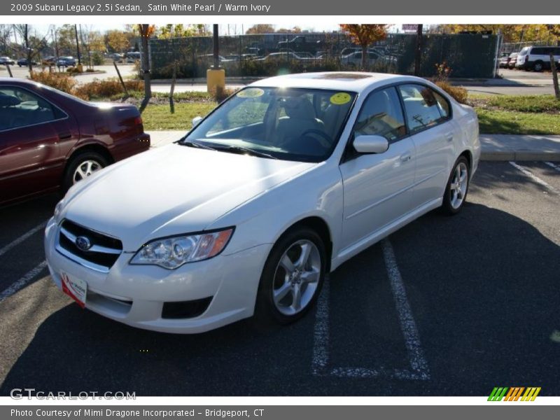 Satin White Pearl / Warm Ivory 2009 Subaru Legacy 2.5i Sedan