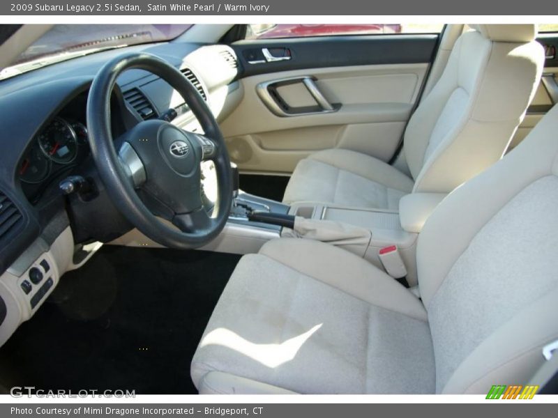  2009 Legacy 2.5i Sedan Warm Ivory Interior