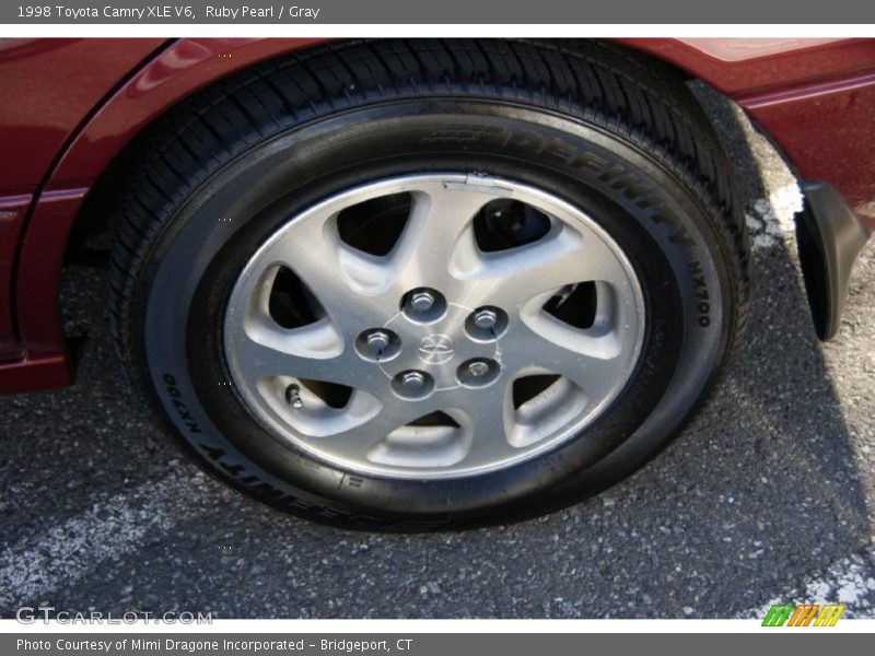 Ruby Pearl / Gray 1998 Toyota Camry XLE V6
