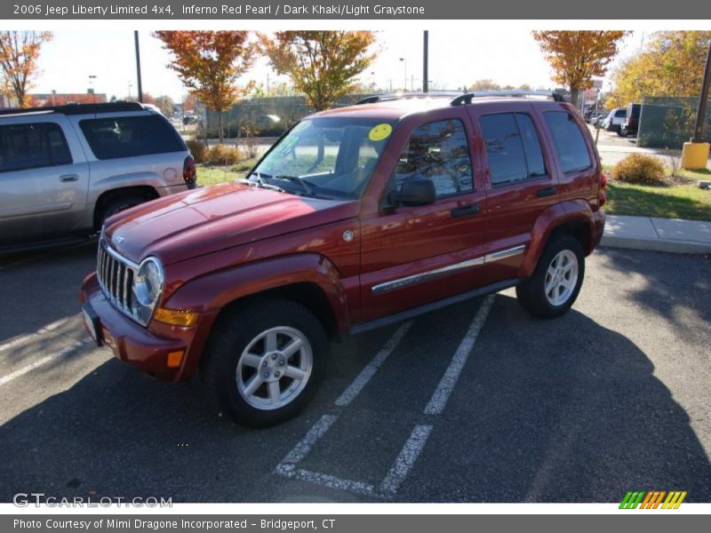 Inferno Red Pearl / Dark Khaki/Light Graystone 2006 Jeep Liberty Limited 4x4
