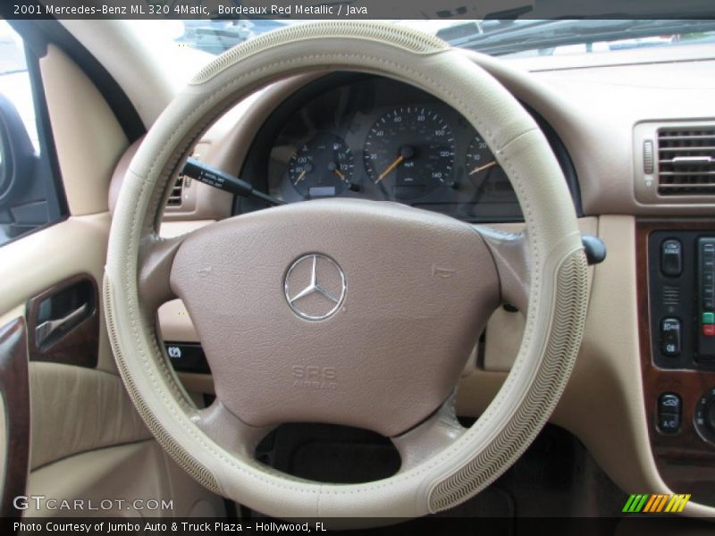 Bordeaux Red Metallic / Java 2001 Mercedes-Benz ML 320 4Matic