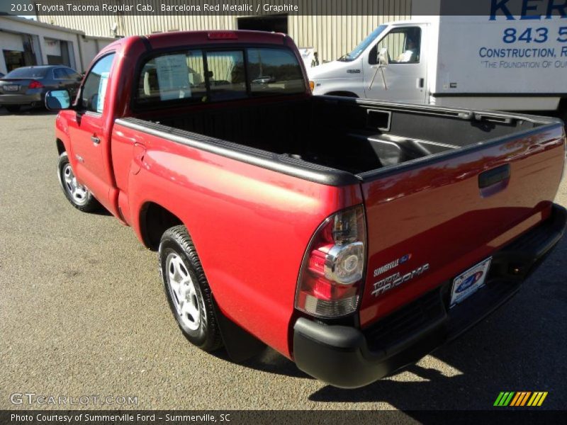 Barcelona Red Metallic / Graphite 2010 Toyota Tacoma Regular Cab