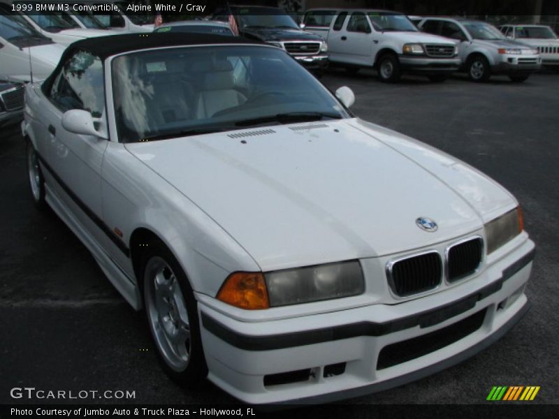 Alpine White / Gray 1999 BMW M3 Convertible