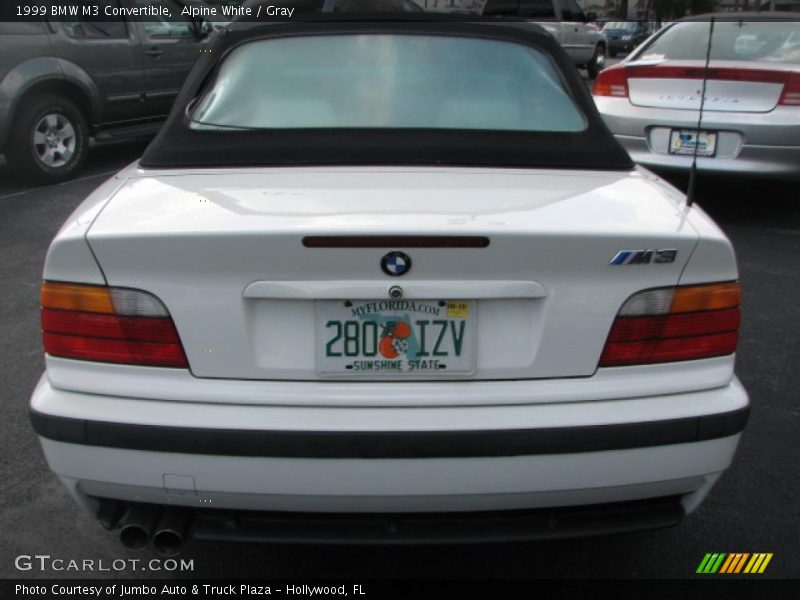 Alpine White / Gray 1999 BMW M3 Convertible