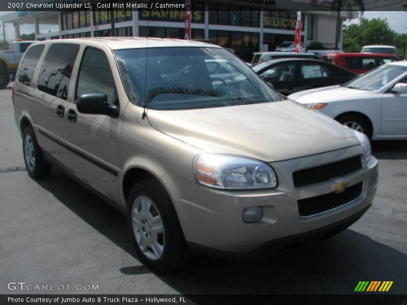 Gold Mist Metallic / Cashmere 2007 Chevrolet Uplander LS