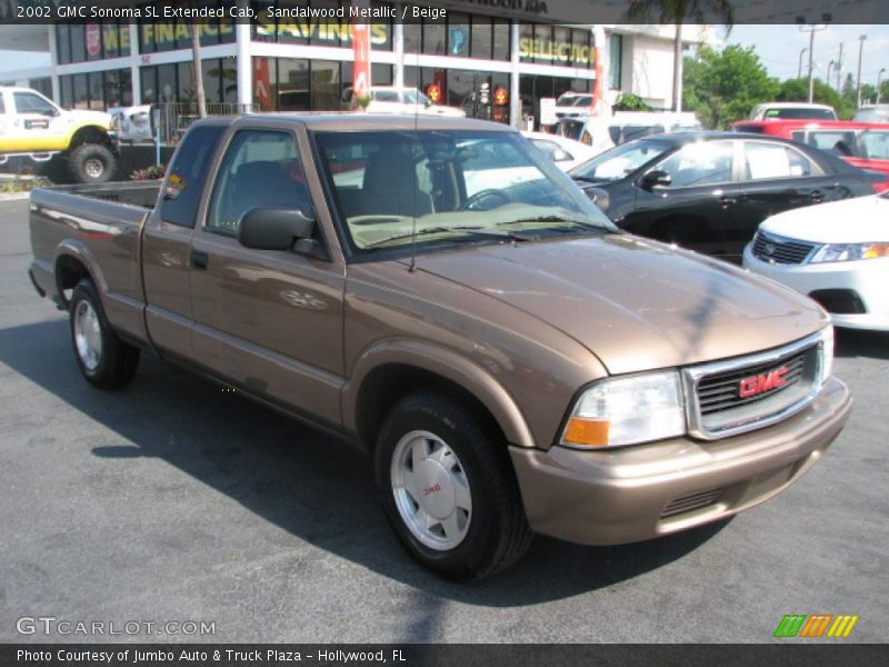 Sandalwood Metallic / Beige 2002 GMC Sonoma SL Extended Cab