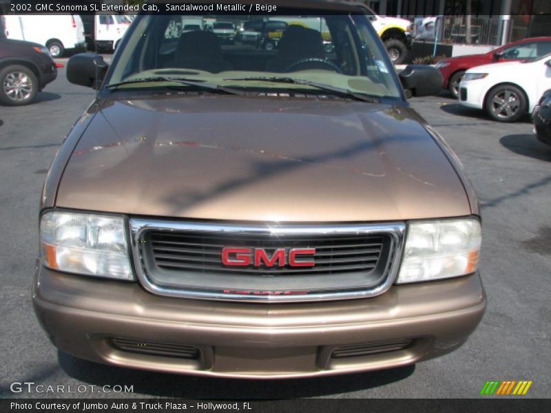 Sandalwood Metallic / Beige 2002 GMC Sonoma SL Extended Cab