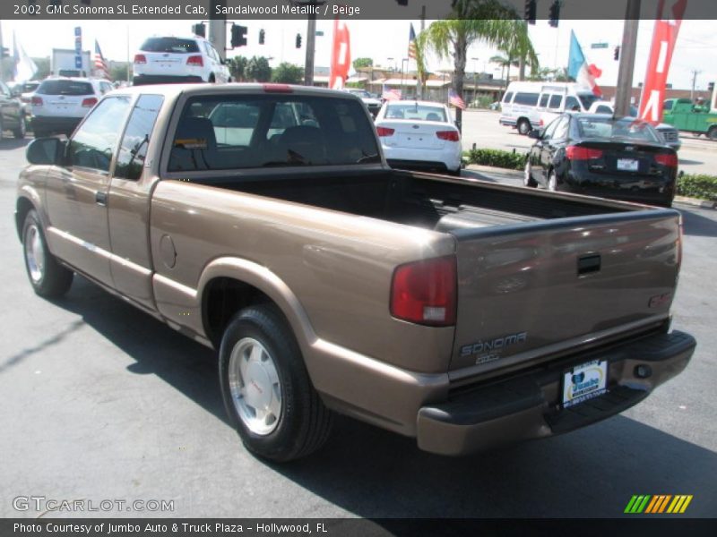  2002 Sonoma SL Extended Cab Sandalwood Metallic