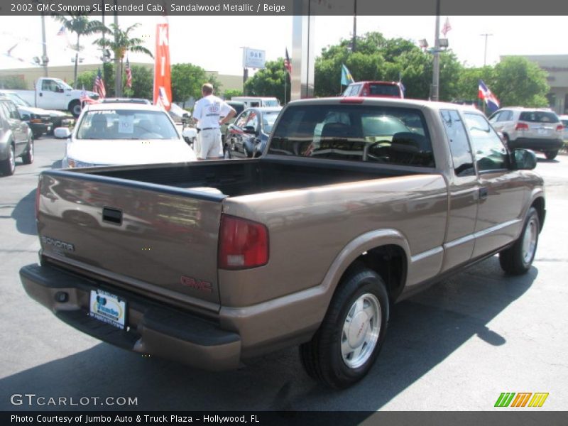 Sandalwood Metallic / Beige 2002 GMC Sonoma SL Extended Cab