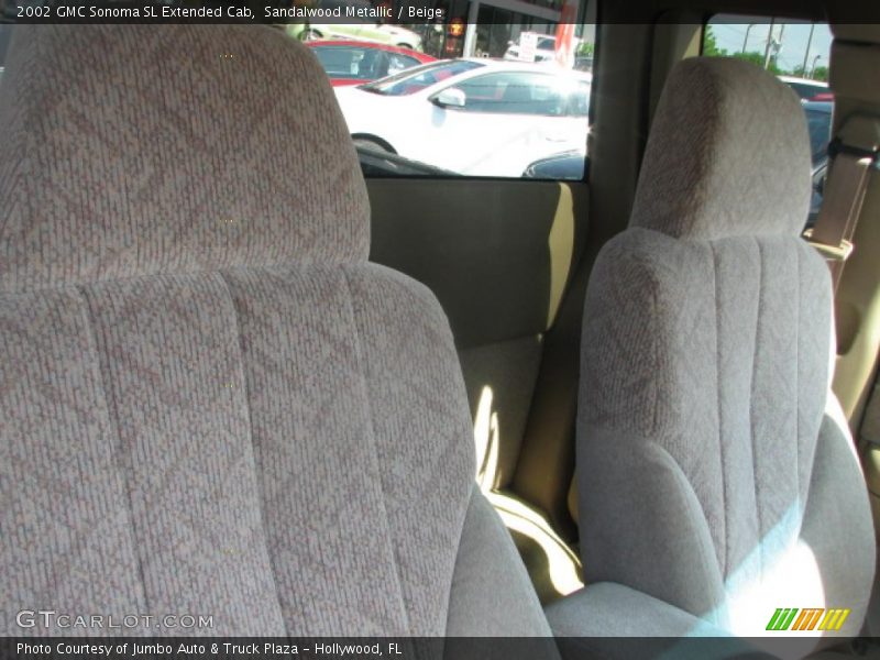  2002 Sonoma SL Extended Cab Beige Interior