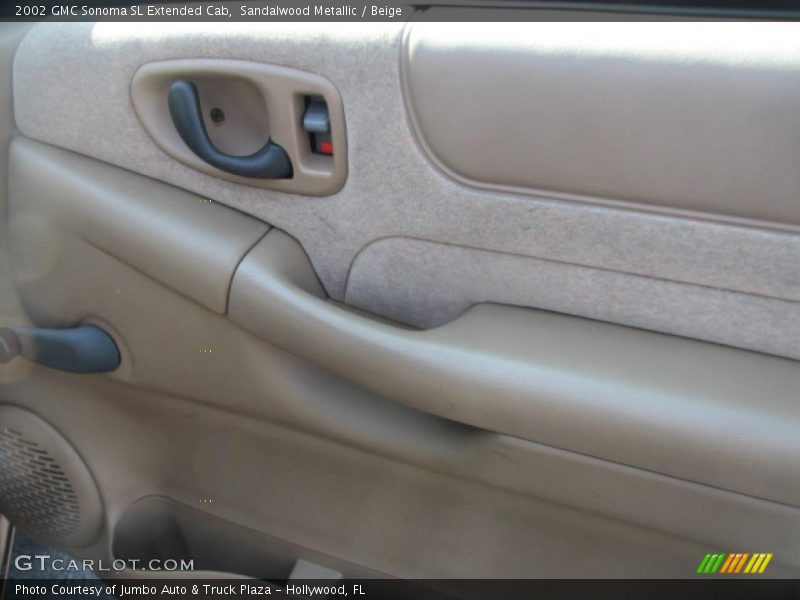  2002 Sonoma SL Extended Cab Beige Interior