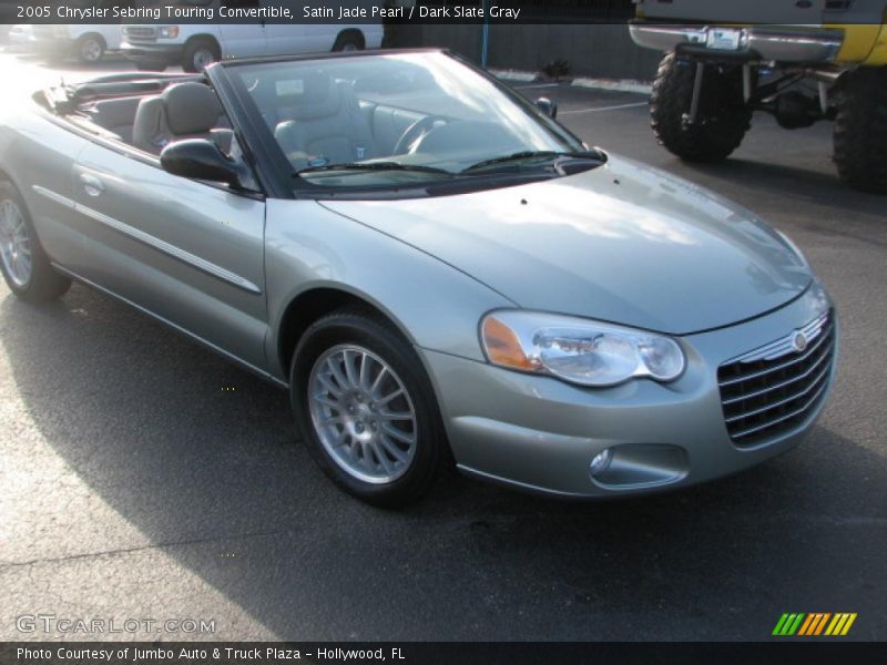 Satin Jade Pearl / Dark Slate Gray 2005 Chrysler Sebring Touring Convertible