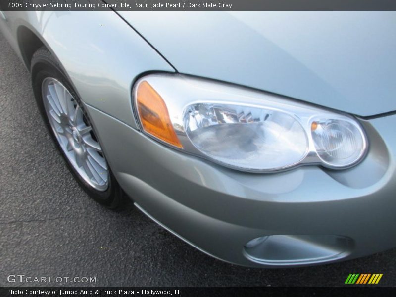 Satin Jade Pearl / Dark Slate Gray 2005 Chrysler Sebring Touring Convertible