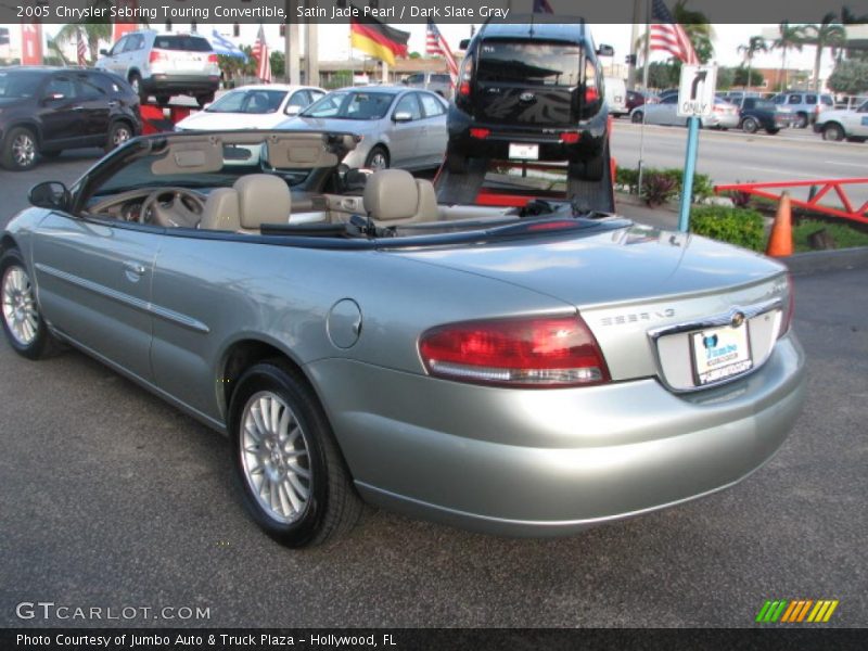 Satin Jade Pearl / Dark Slate Gray 2005 Chrysler Sebring Touring Convertible