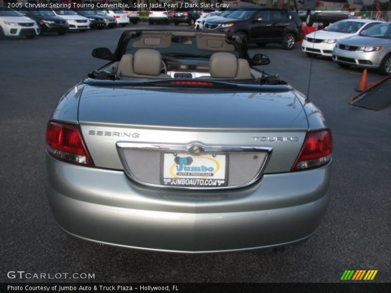 Satin Jade Pearl / Dark Slate Gray 2005 Chrysler Sebring Touring Convertible