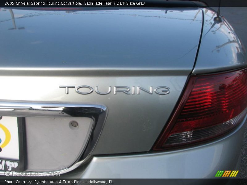 Satin Jade Pearl / Dark Slate Gray 2005 Chrysler Sebring Touring Convertible