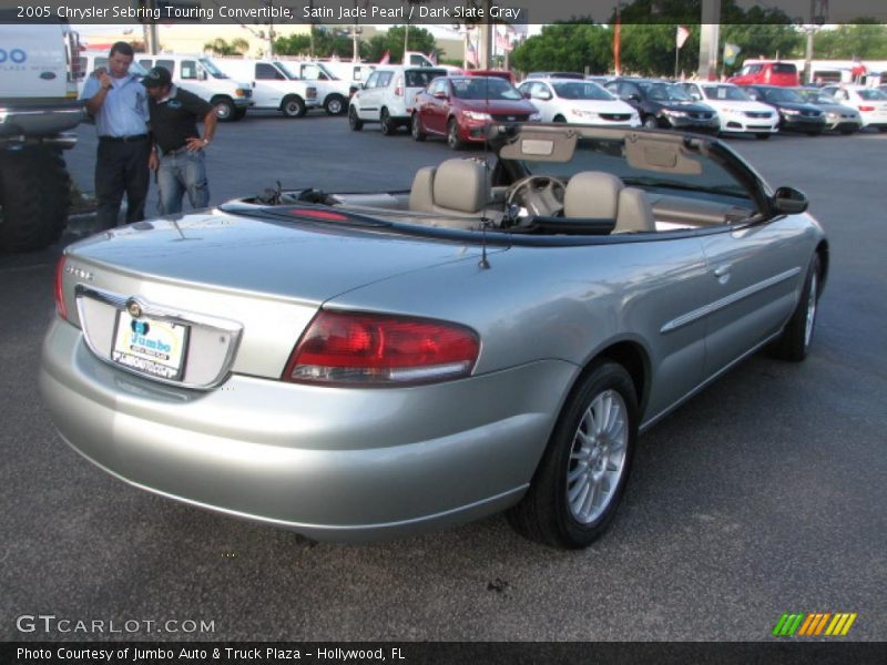Satin Jade Pearl / Dark Slate Gray 2005 Chrysler Sebring Touring Convertible