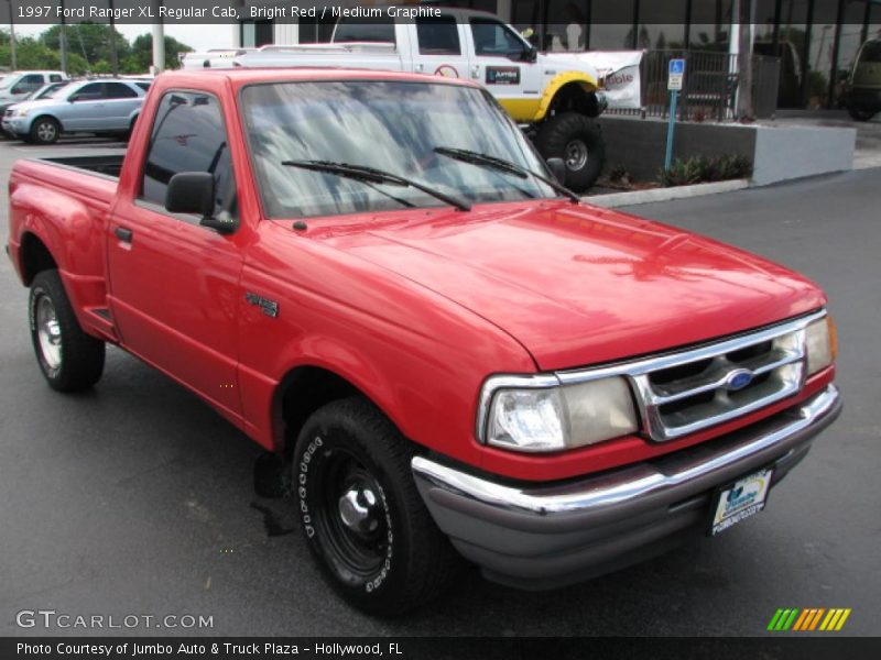 Bright Red / Medium Graphite 1997 Ford Ranger XL Regular Cab
