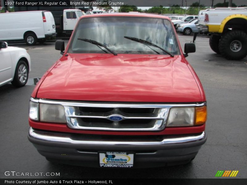 Bright Red / Medium Graphite 1997 Ford Ranger XL Regular Cab