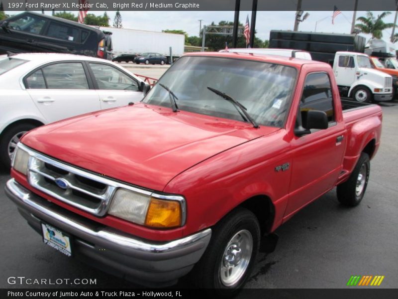Bright Red / Medium Graphite 1997 Ford Ranger XL Regular Cab