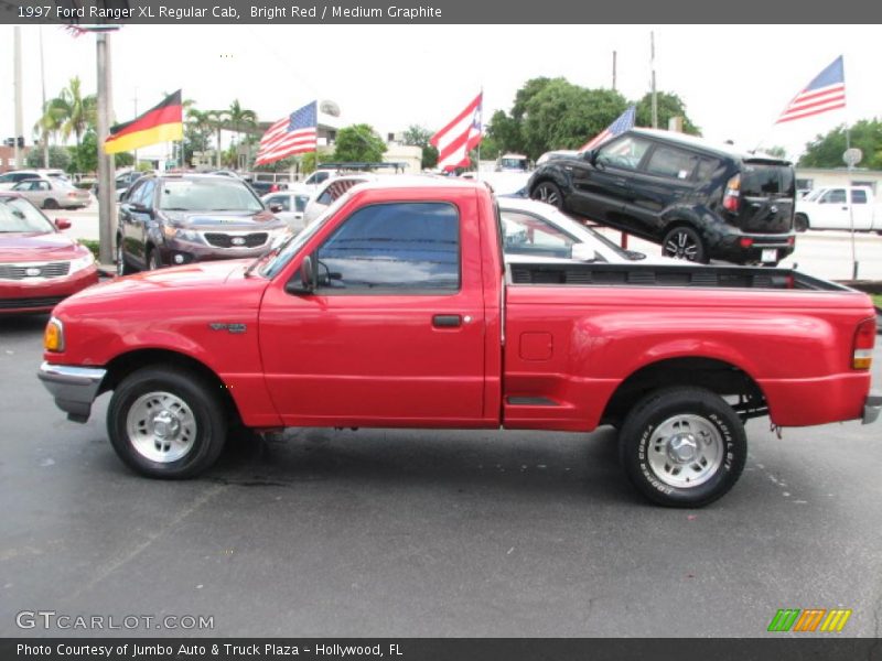 Bright Red / Medium Graphite 1997 Ford Ranger XL Regular Cab