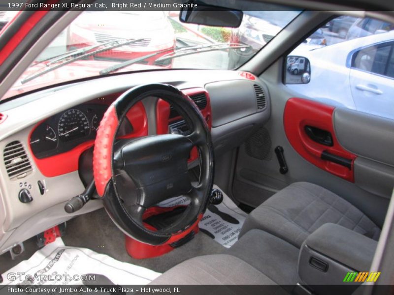 Bright Red / Medium Graphite 1997 Ford Ranger XL Regular Cab
