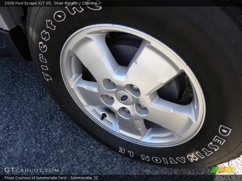 Silver Metallic / Charcoal 2008 Ford Escape XLT V6