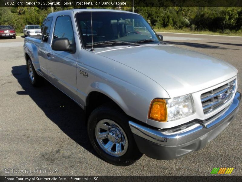 Silver Frost Metallic / Dark Graphite 2002 Ford Ranger XL SuperCab
