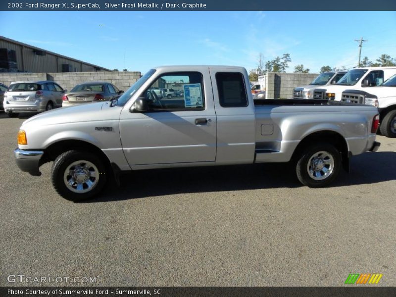 Silver Frost Metallic / Dark Graphite 2002 Ford Ranger XL SuperCab
